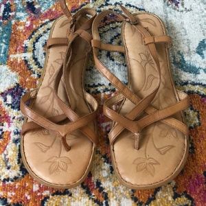 Born Leather Sandals. Good Condition!